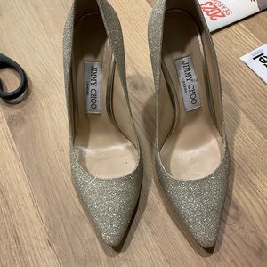 Jimmy Choo Sparkle glitter pumps 6.5 36.5
